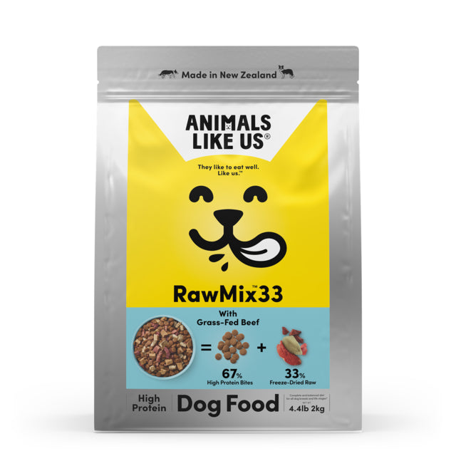 Animals Like Us RawMix33 with Grass-Fed Beef Freeze Dried Dog Food, Animals Like Us Dog food, Pet Essentials Warehouse
