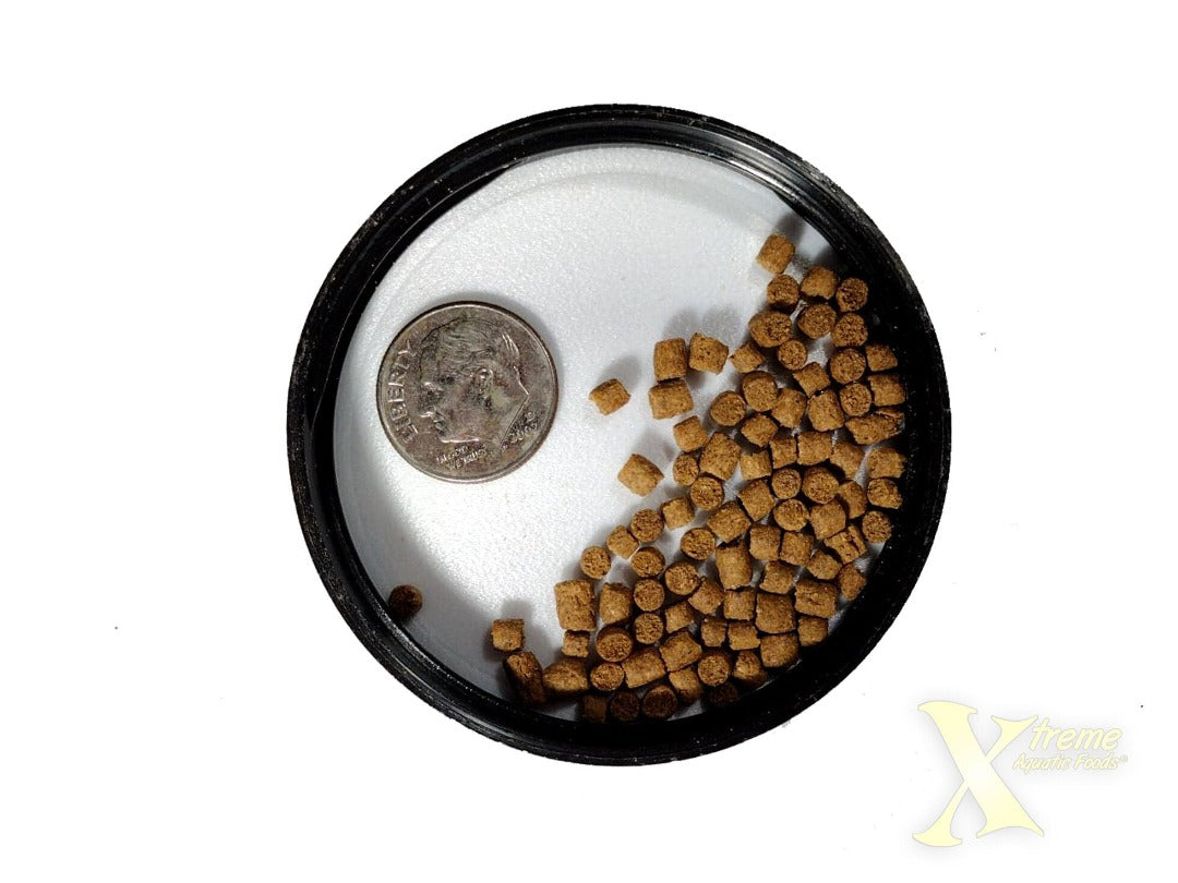 Xtreme Big Fella Slow Sinking Pellet Fish Food size comparison, pet essentials warehouse