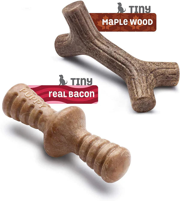 Benebone Puppy Maple Stick & Zaggler, Puppy chew toys, Chew toys for puppies, Long lasting puppy chews, Pet Essentials Warehouse