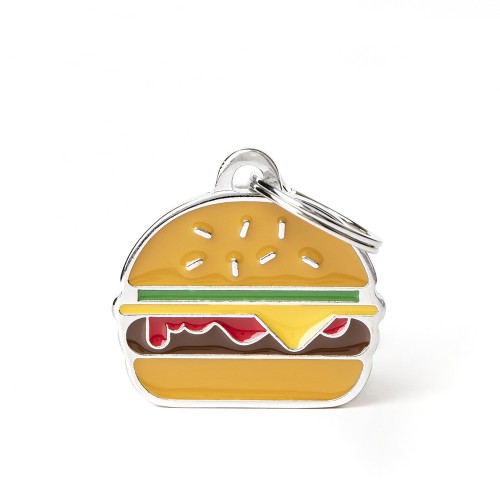 My Family Charm Food Burger Tag, Burger Tags, ID tags, Pet Essentials Warehouse