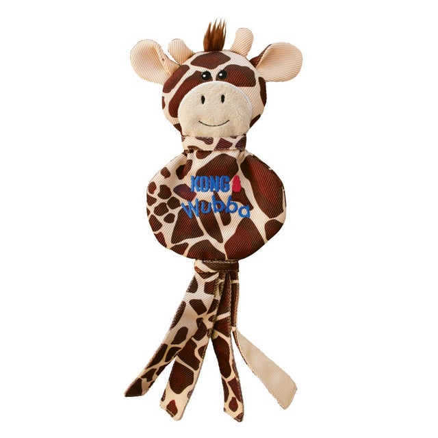 Brown Kong Wubba No Stuff Giraffe Dog Toy, Kong Wubba no stuffing dog toy, pet essentials warehouse