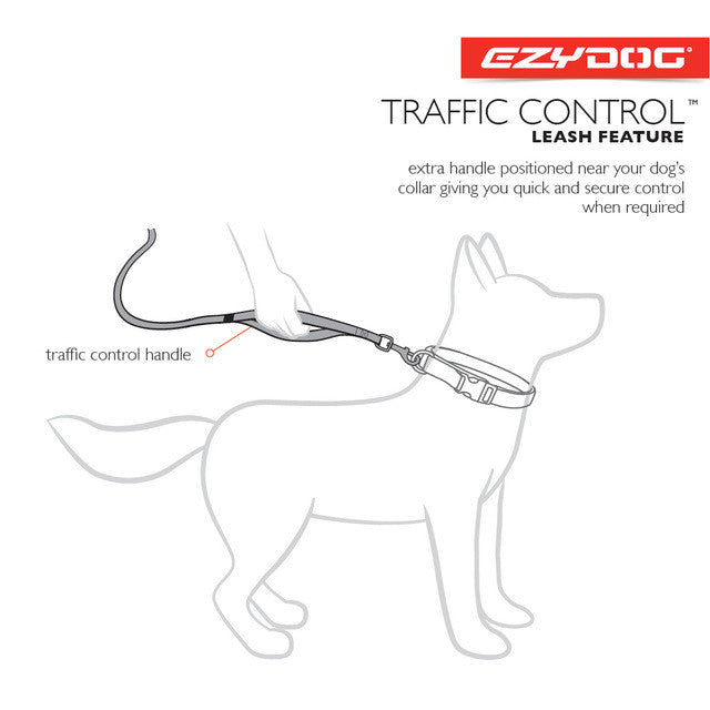 EzyDog Leash Zero Shock Lead, Traffic control for dogs, Easy control for dogs, Pet Essentials Warehouse