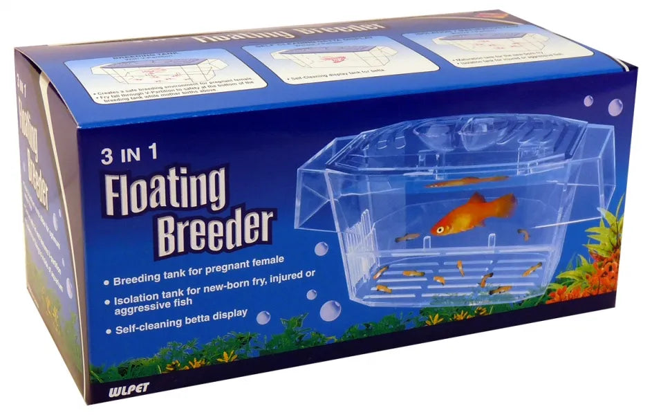 3 in 1 Floating Breeder, Breeding box for fish, Floating box for fish, Isolation tank for fish, Pet Essentials Warehouse