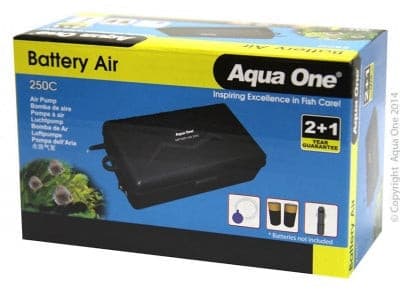 Aqua One 250C Air Pump Portable Battery & Cigarette Lighter Operated, Pet Essentials Warehouse, Pet Essentials Napier, Kiwipetz Tauranga, Car operated air pump,