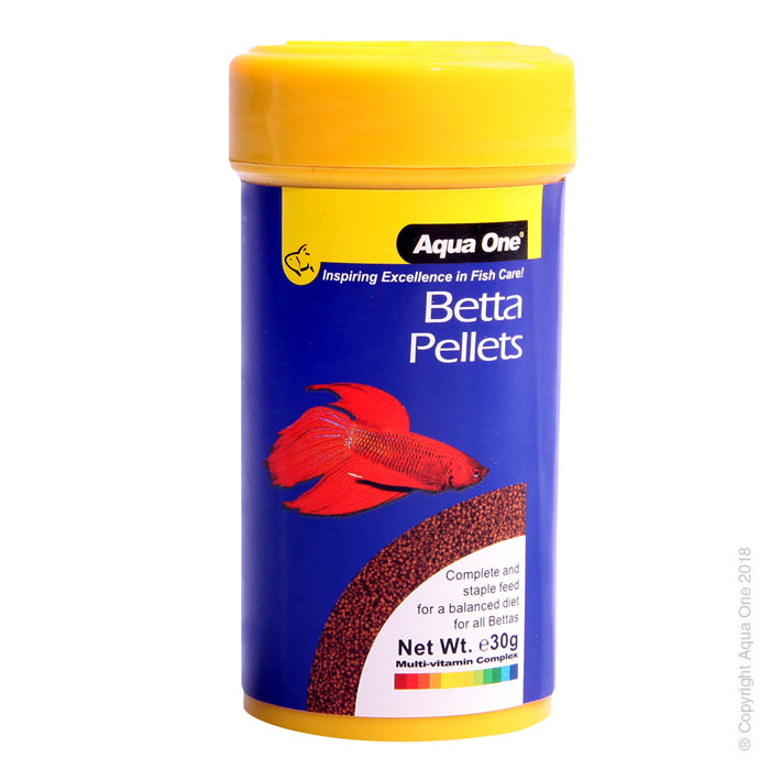 Aqua One Betta Pellet Fish Food 30g, Pet Essentials Warehouse, Pet Essentials Hastings