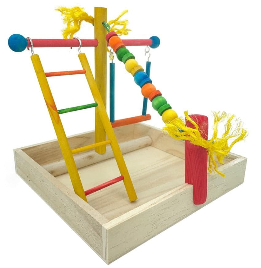 Avian Care Small Bird Playground 23x23cm, pet essentials napier, avi one parrot park toy,