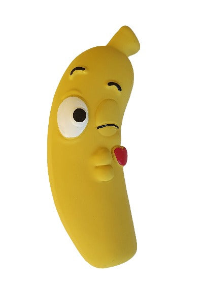 Latex Stuffed Grunter Banana Small 13cm, Pet Essentials Napier, Pets Warehouse, Pet Essentials Direct, Latex dog toys for puppies