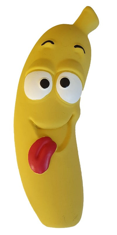 Latex Stuffed Grunter Banana Large 20cm, Pet Essentials Napier, Pets Warehouse, Pet Essentials Direct, Latex dog toys for puppies, Pet Essentials Porirua