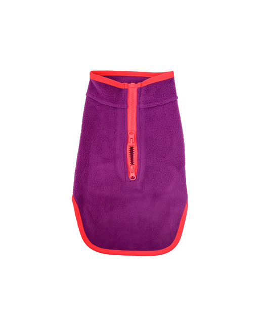 Huskimo Jammie Perisher Duo Magenta top view, huskimo dog coat with zip for harness, pet essentials warehouse