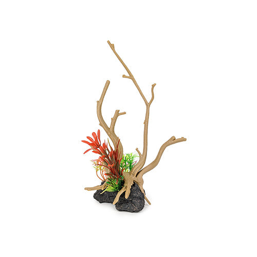 Aqua Care Ornament Branch with Plants, Pet Essentials Warehouse, Pet City