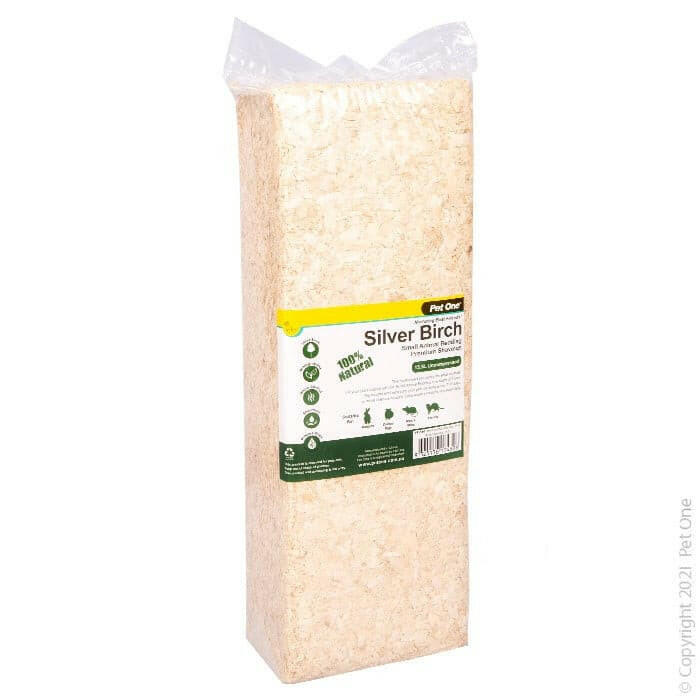 Pet One Silver Birch Bedding 1kg/15.5L, Pet Essentials Warehouse