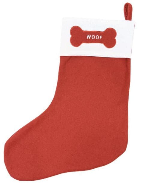 Christmas Xmas WOOF Dog Stocking Toy, Allpet xmas dog toy, pet essentials