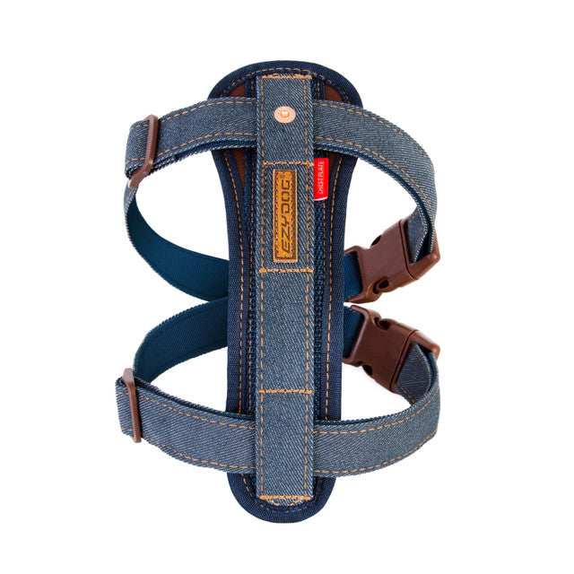 EzyDog Chest Plate Harness denim, pet essentials warehouse