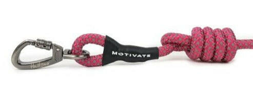 Huskimo Motivate Dog Lead Uluru, Rope dog lead, Pet Essentials Napier, Pets Warehouse, Pet Essentials Porirua,  Huskimo red dog rope lead with safety clip