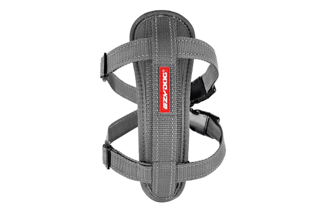 EzyDog Chest Plate Harness grey, pet essentials warehosue