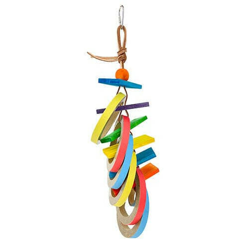 Avian Care Bagel Buster 32cm, Pet Essentials warehouse bird toys, hanging bird toys, colourful bird toys