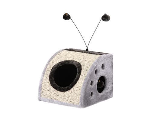 Allpet Cattitude Cat Scratch Box Design 26 Grey, Cat scratching post, pet essentials warehouse, pet essentials porirua