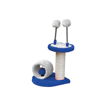 Scratch Post Design 6 Blue, Cat Scratchers, Blue cat scratcher for kittens, Pet Essentials Napier, Pets Warehouse,