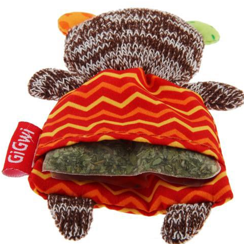 Catnip Teabag inside Bear Cat Toy, Pet Essentials Warehouse