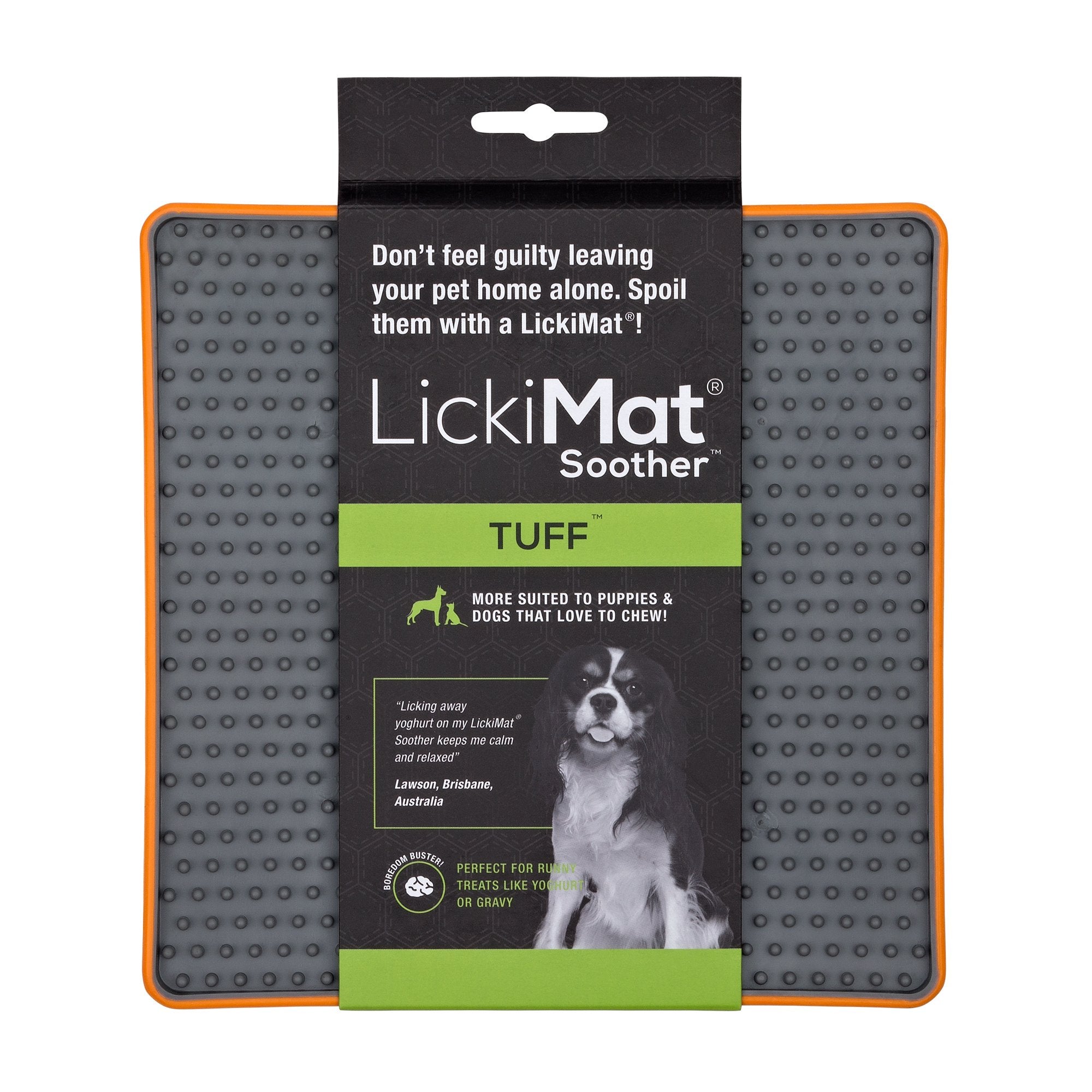 LickiMat Tuff Soother orange, pet essentials warehouse, pet city