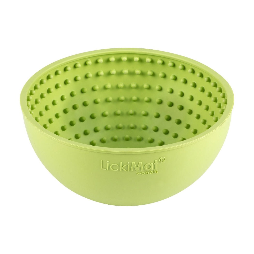 LickiMat Wobble green sideview, pet essentials warehouse, pet city