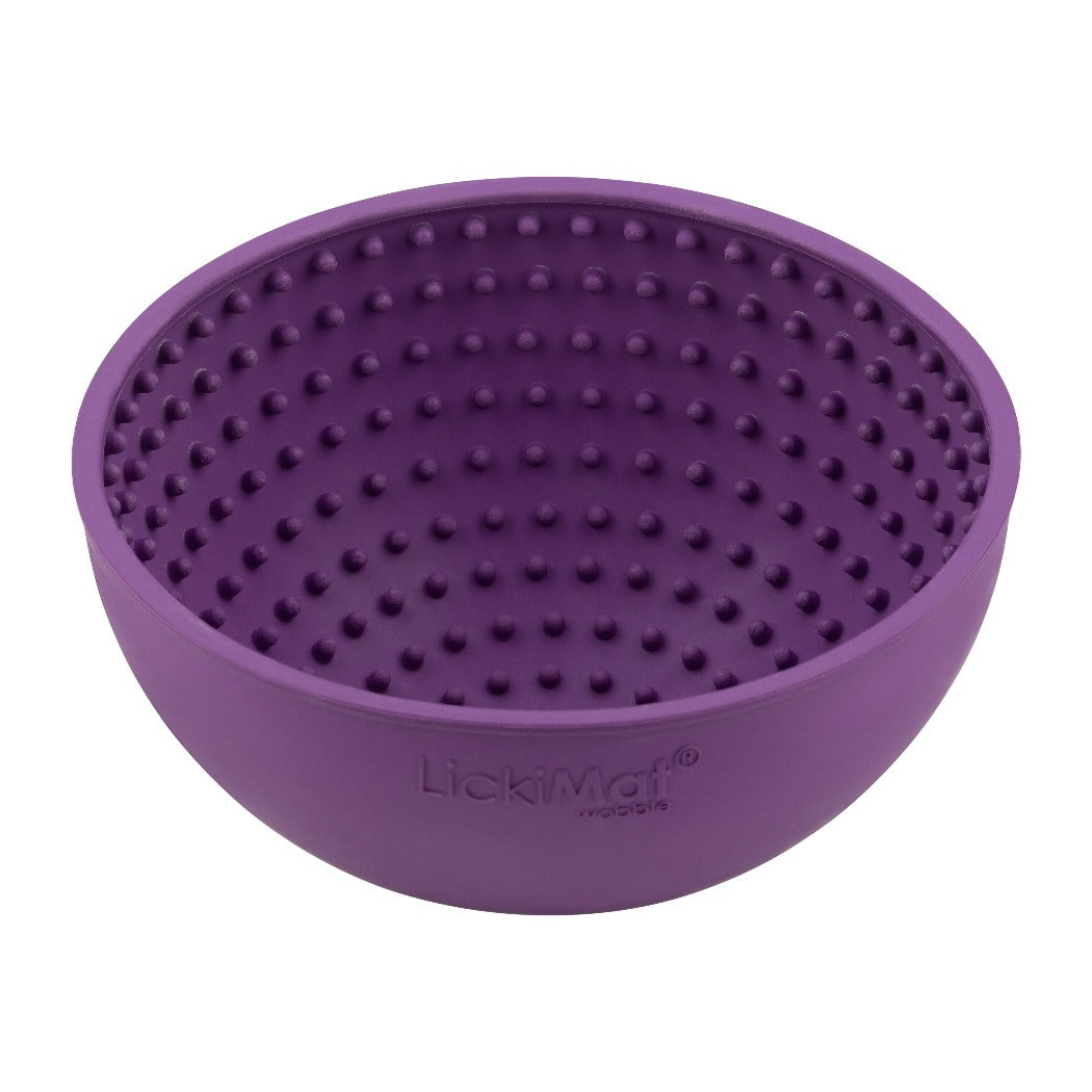 LickiMat Wobble purple top view, pet essentials warehouse, pet city