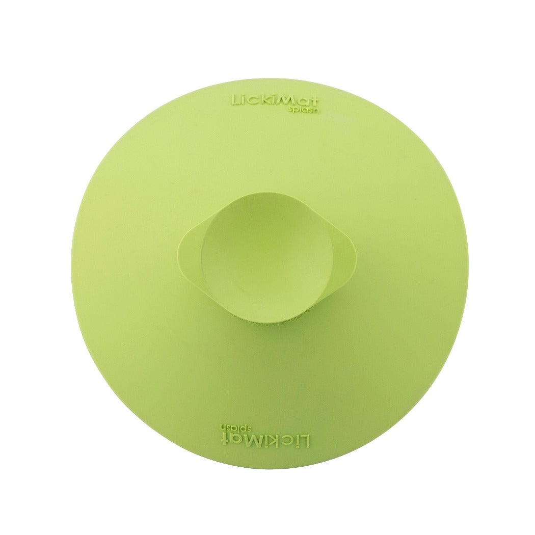 LickiMat Splash green underside with suction cup, pet essentials warehouse, pet city