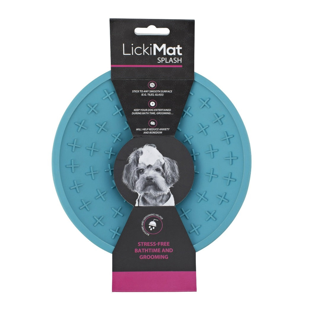 LickiMat Splash turquoise blue, pet essentials warehouse, pet city