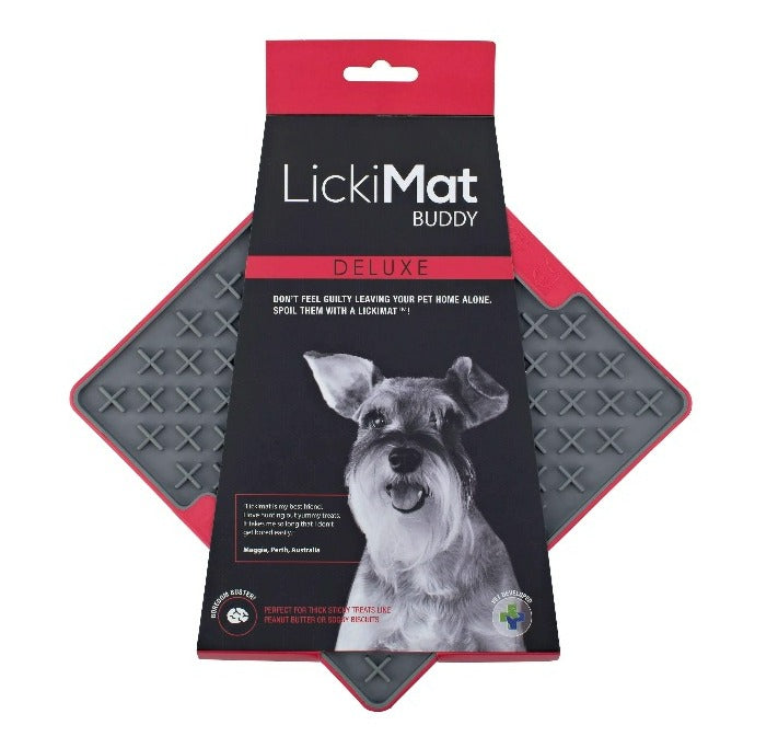 LickiMat Tuff Buddy red, pet essentials warehouse, pet city