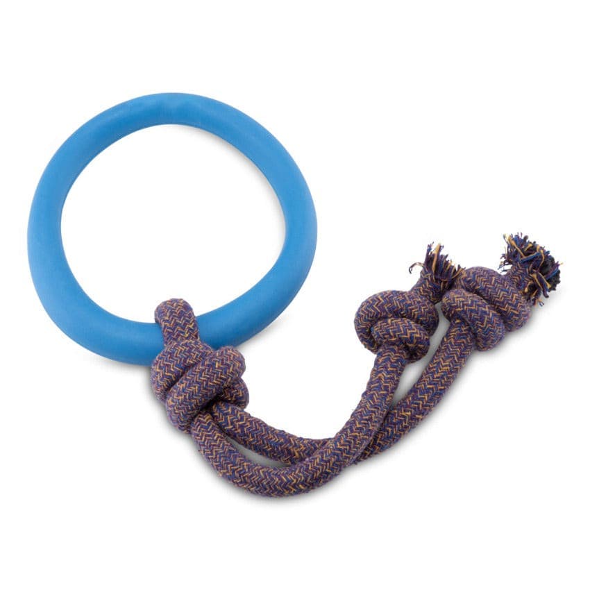 Beco Hoop on a Rope Blue Large, Beco dog toy, Pet Essentials Warehouse