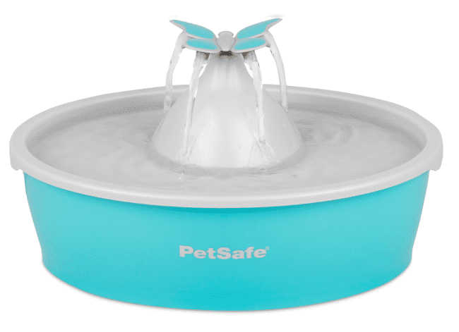 PetSafe Drinkwell Butterfly Cat Fountain, Filtered water fountain for cats and dogs, petsafe filtered water bowl