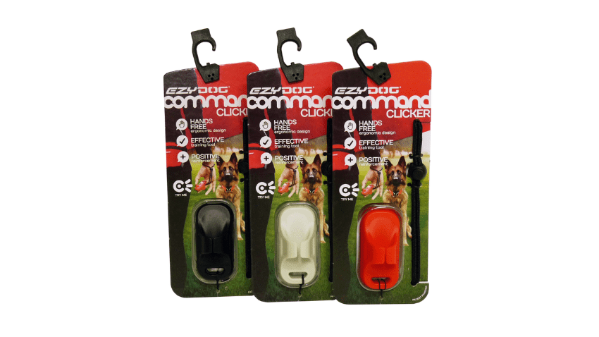 Ezydog Command Clicker Black, dog training clickers, pet essentials napier, clickers for puppies