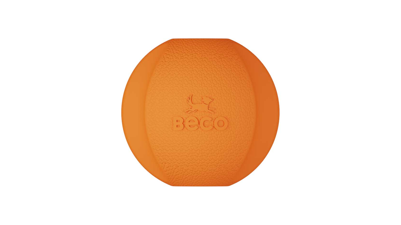 Beco Fetch Ball orange, recycled dog toys, pet essentials warehouse