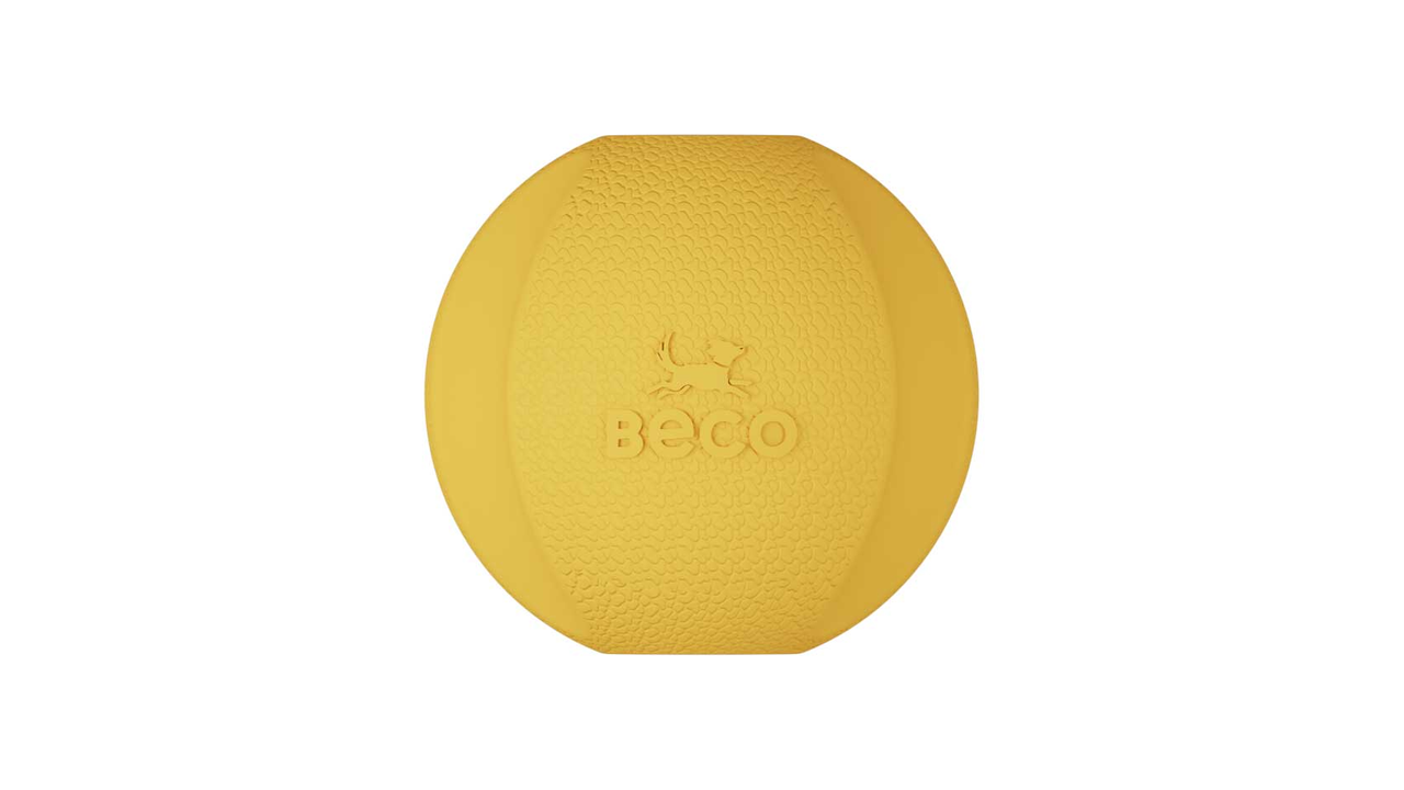 Beco Fetch Ball yellow, recycled dog toys, pet essentials warehouse