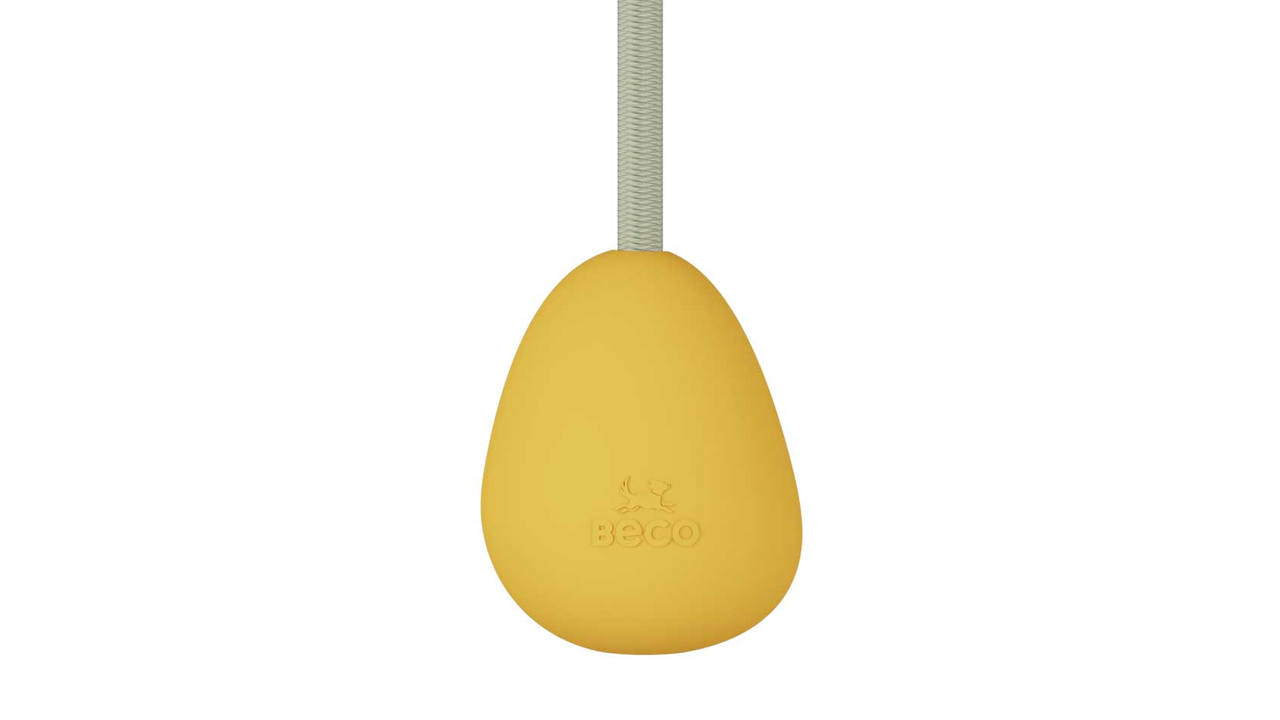 Beco Slinger Pebble Yellow Dog Toy, Recycled dog toys, pet essentials warehouse