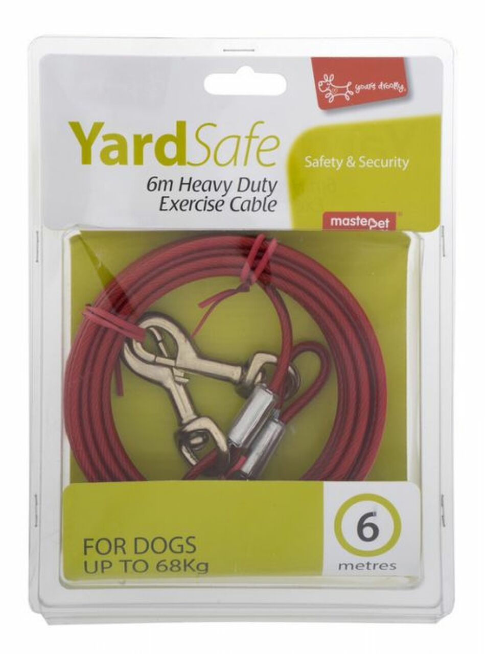 Yours Droolly Exercise Cable For Dogs 6 metres cable, Pet Essentials Napier, Dog outdoor cable for dogs up to 68kg