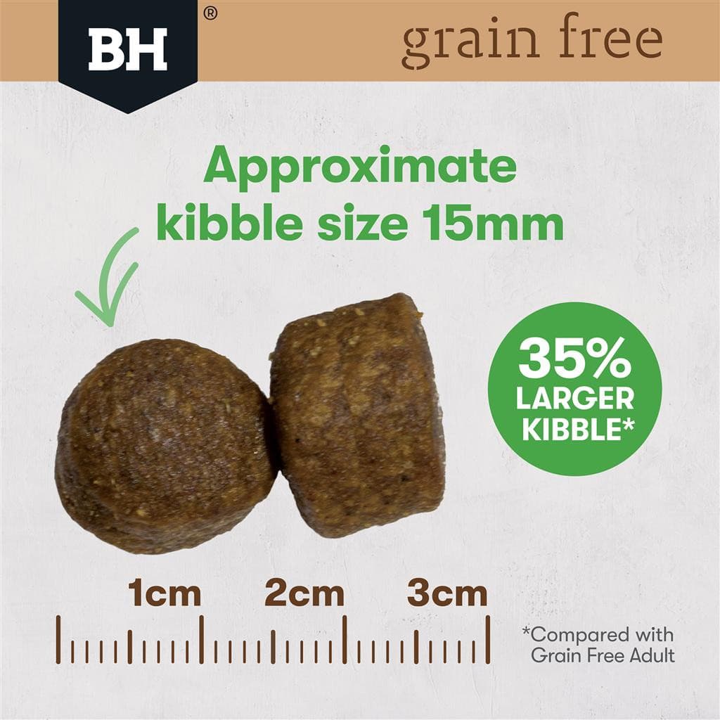 Black Hawk Grain Free Adult Large Breed Chicken size of the kibble, pet essentials warehosue