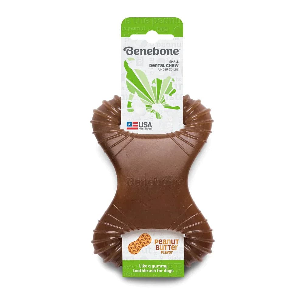 Benebone Dental Chew peanut butter flavour, pet essentials warehouse