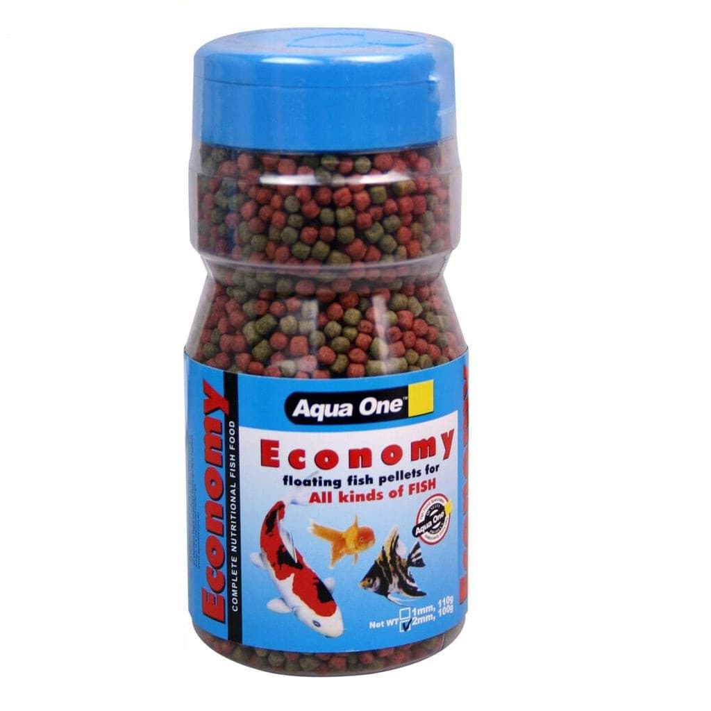 Aqua One Economy Pellet 2mm 100G, Pet Essentials Warehouse, Pet Essentials Napier, Aqua One pond fish food