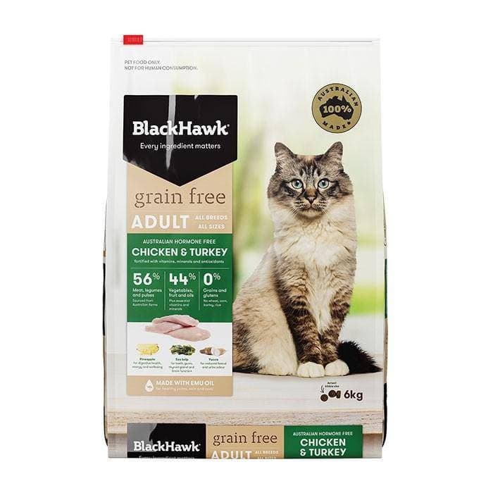 Black Hawk Grain Free Cat Chicken & Turkey 6kg