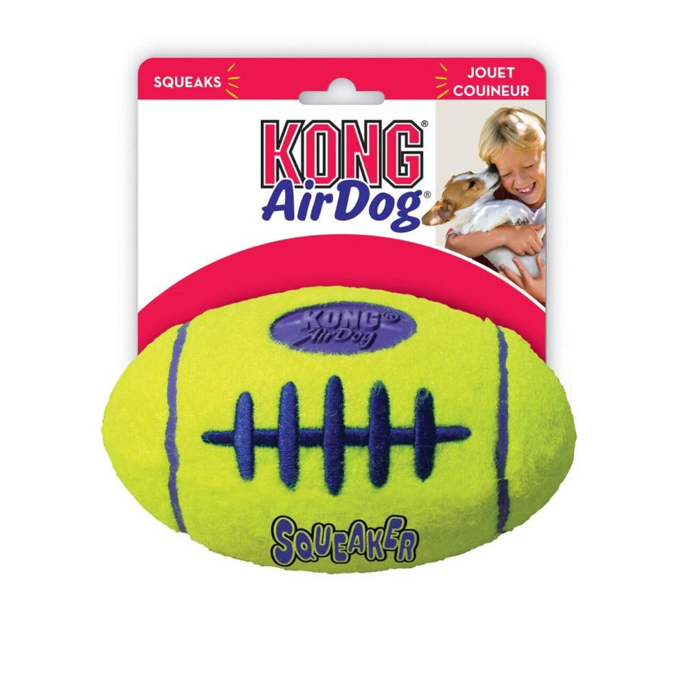 Kong Air Squeaker Football Medium, Pet Essentials Warehouse