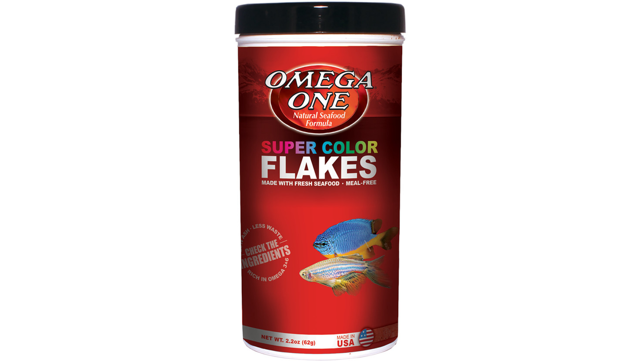 Omega One Super Colour Flakes 150g, Pet Essentials Warehouse Napier, Tropical fish flake omega ones