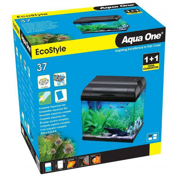 Aqua One Ecostyle 37 Tank Black 21L