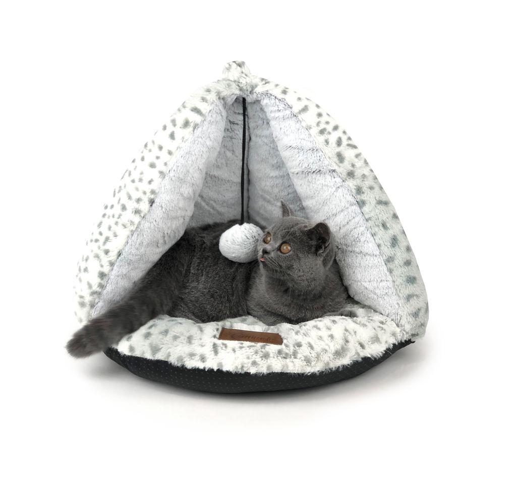 Cattitude Igloo Teepee - Snow Leopard 50cm