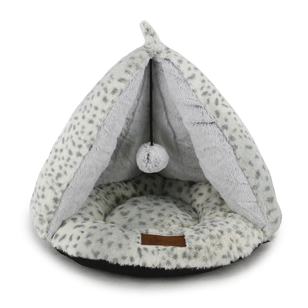 Cattitude Igloo Teepee - Snow Leopard 50cm