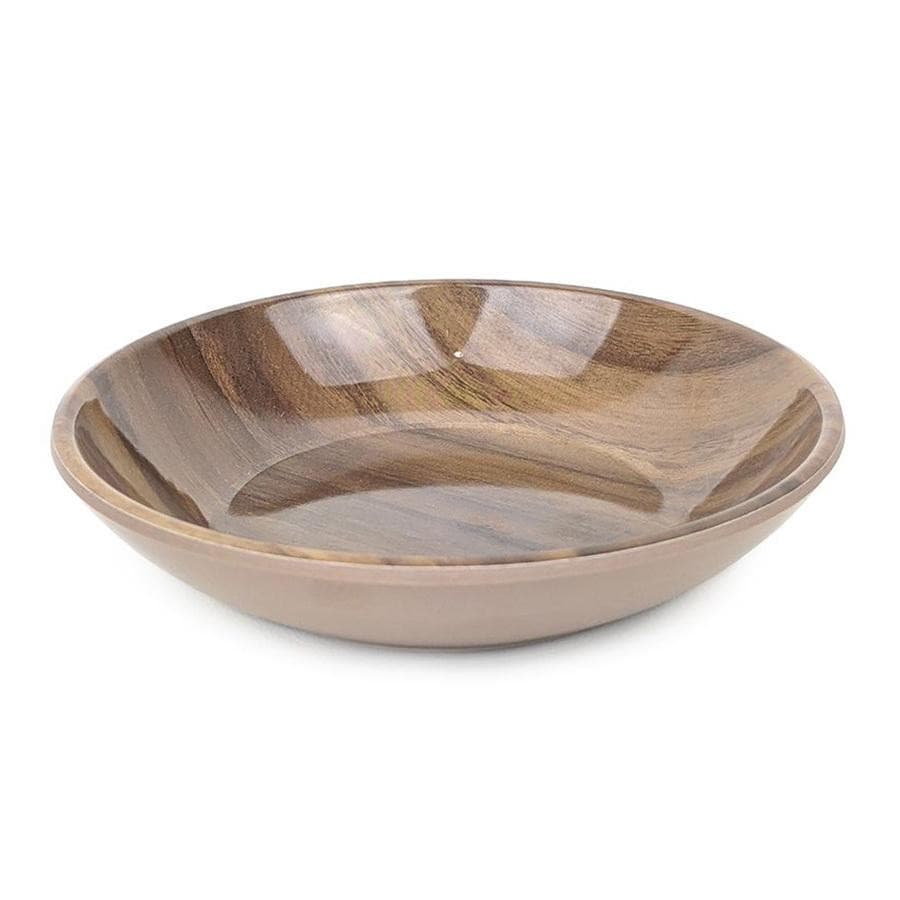 Barkley & Bella Paw Ikat Saucer Acacia Wood - Cat Bowl