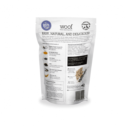 Woof Lamb Freeze Dried Dog Bites 50g barcode