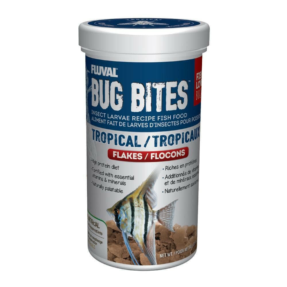 Fluval Bug Bites Tropical Flakes 90g