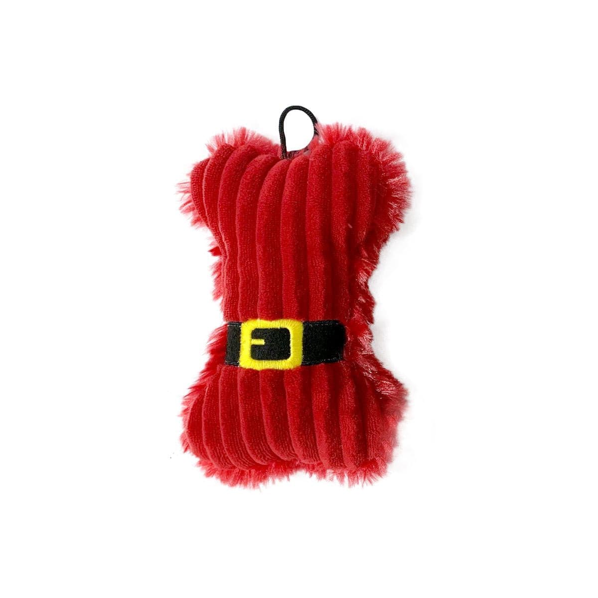 Snuggle Friends Christmas Plush Bone W/Belt 16cm, Pet Essentials Warehouse, Snuggle Friends Christmas Plush Bone with Belt Dog Toy, Pet Essentials Napier, Christmas dog toys